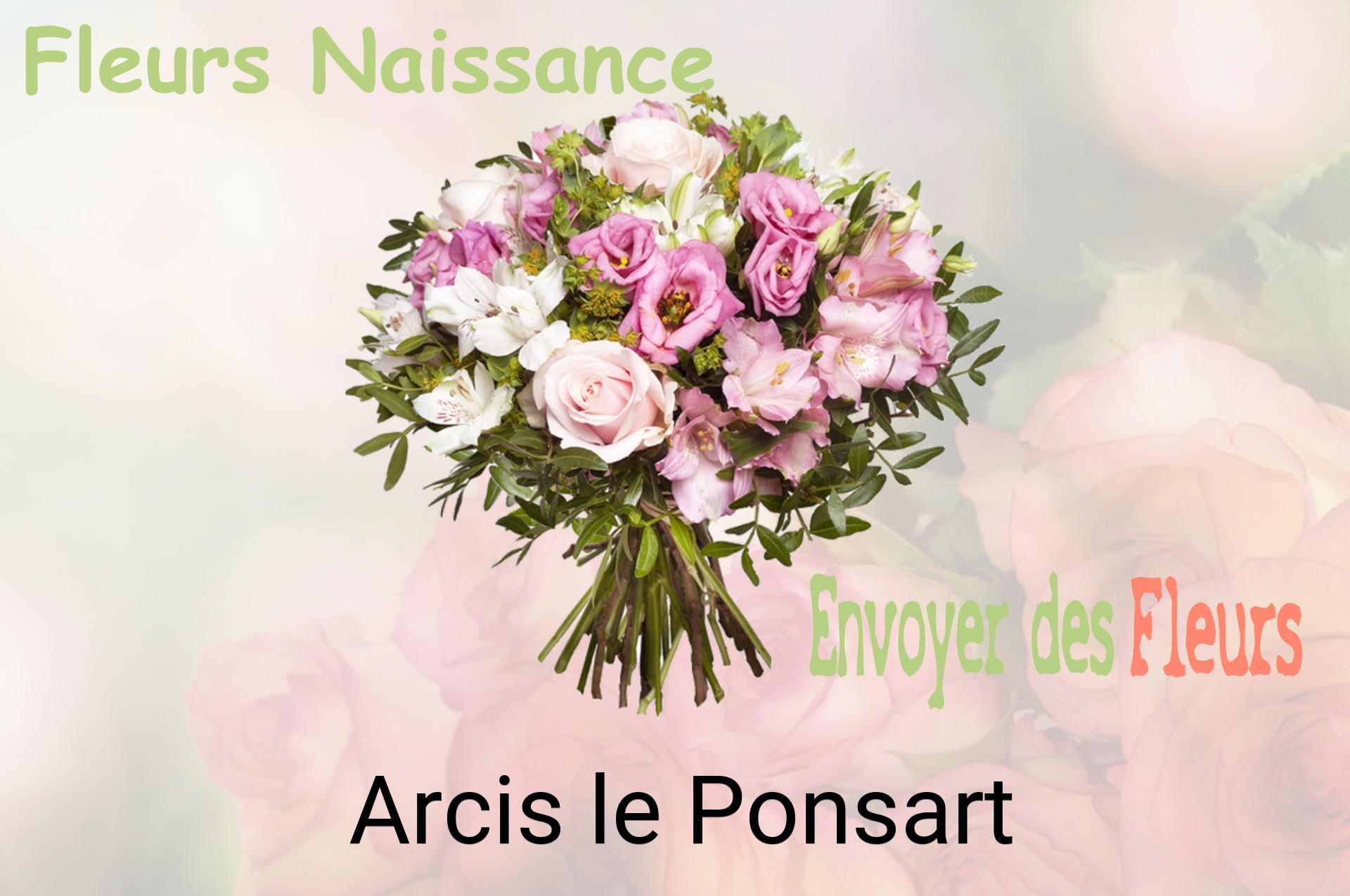 Bouquet de fleurs de naissance livré à Arcis-le-Ponsart