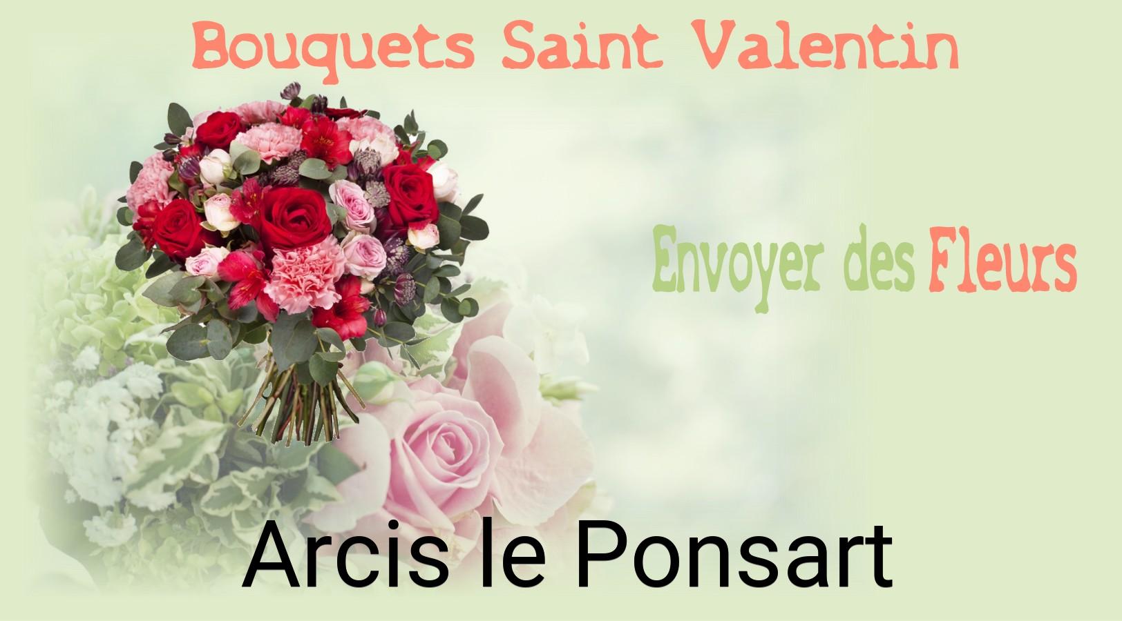 Roses de Saint-Valentin livrées à Arcis-le-Ponsart
